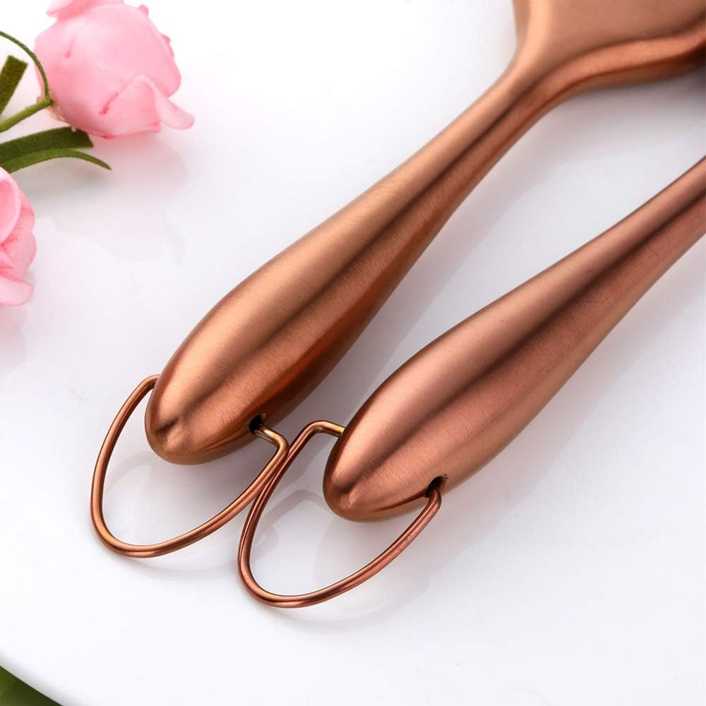 2 Pack Grill Basting Brush with 2 Pack Back up Silicone Brush Heads, No Shed Bristles Stainless Steel Handles Heatproof Rust Resistant, Pastry Brushes for Kitchen Cooking Bbq,Dishwasher Safe Rose Gold