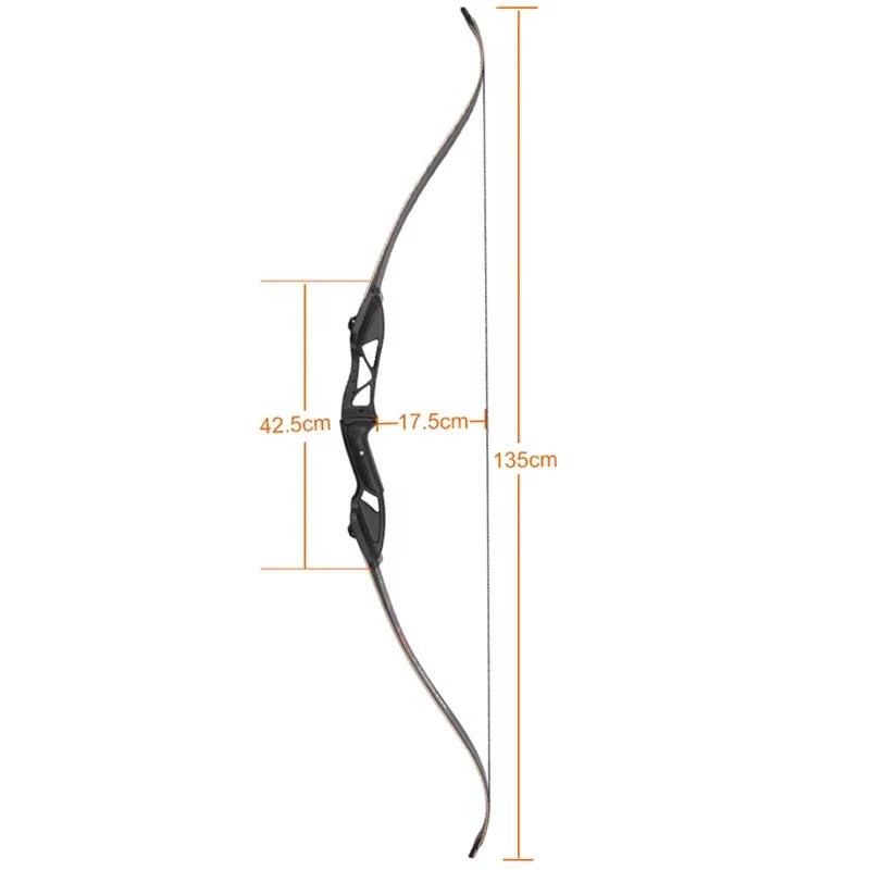 Toparchery Archery Bow 56Inch 30-50Lbs Outdoor Shooting Recurve Bow for Right-Handed Powerful Take-Down Hunting Bow with Bow Bag